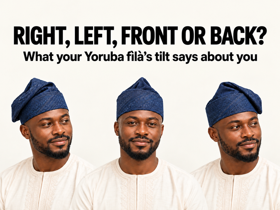Yoruba Fìlà (Fila) Cap Direction Meaning: What Left, Right, Front and Back Tilts Say
