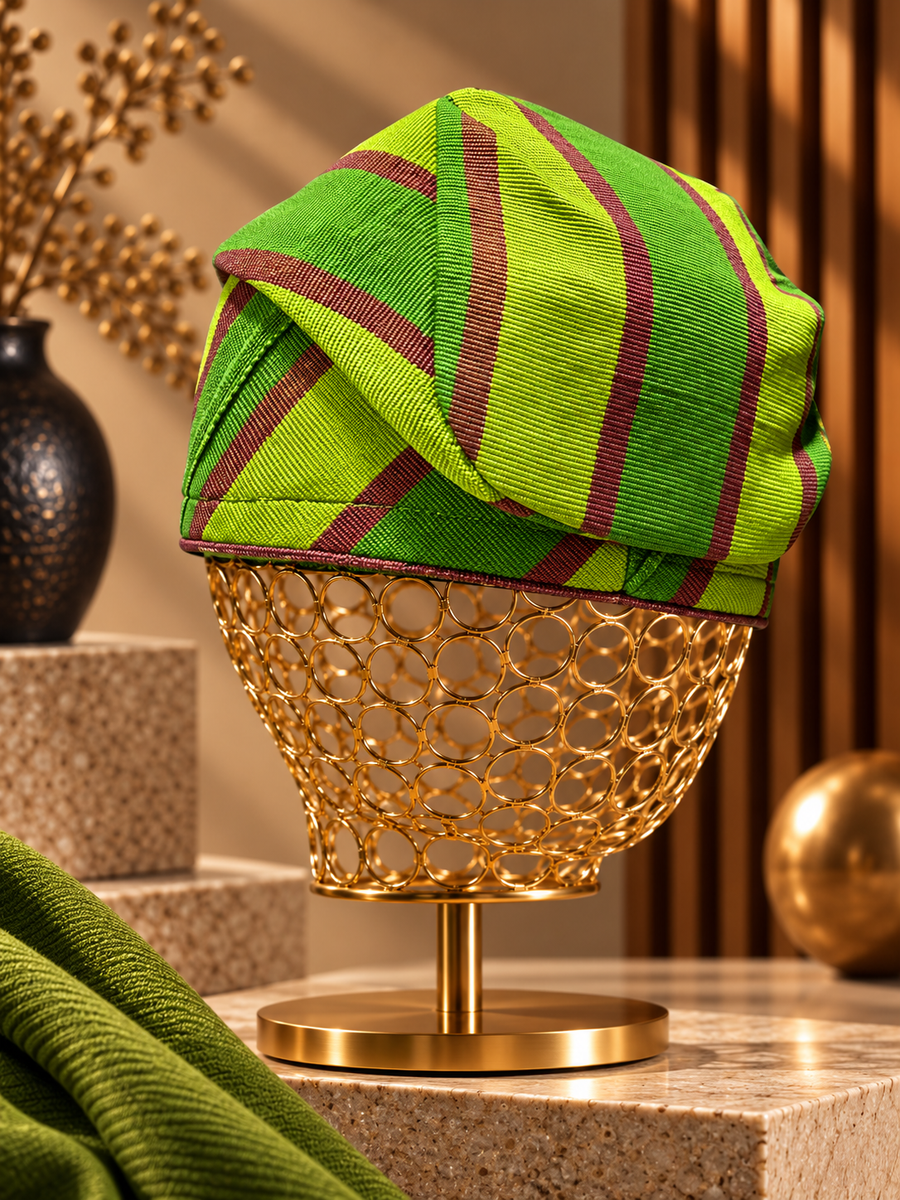 Green Yoruba Fìlà Caps