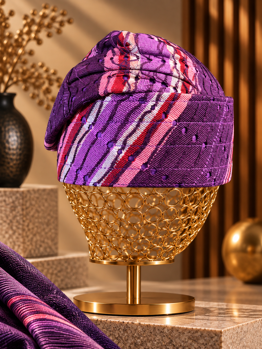 Purple Yoruba Fìlà Caps