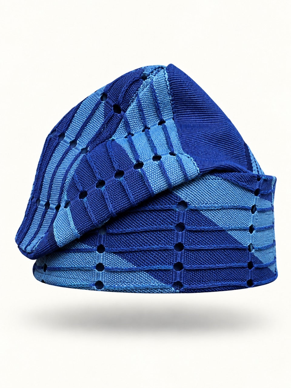 Blue Handmade Yoruba Fìlà Cap — NF-Blue 120