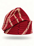Red Handmade Yoruba Fìlà Cap — NF-Red 124