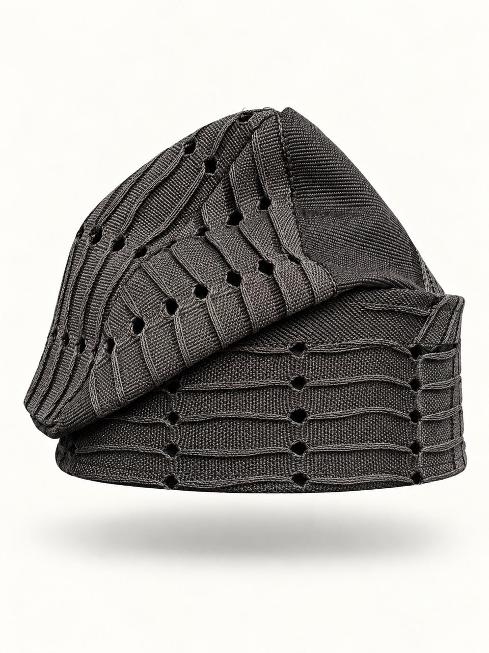 Black Handmade Yoruba Fìlà Cap — NF-Black 121