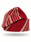 Red Handmade Yoruba Fìlà Cap — NF-Red 127