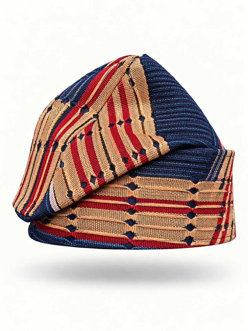 Multicoloured Handmade Yoruba Fìlà Cap — NF-Multicoloured 116