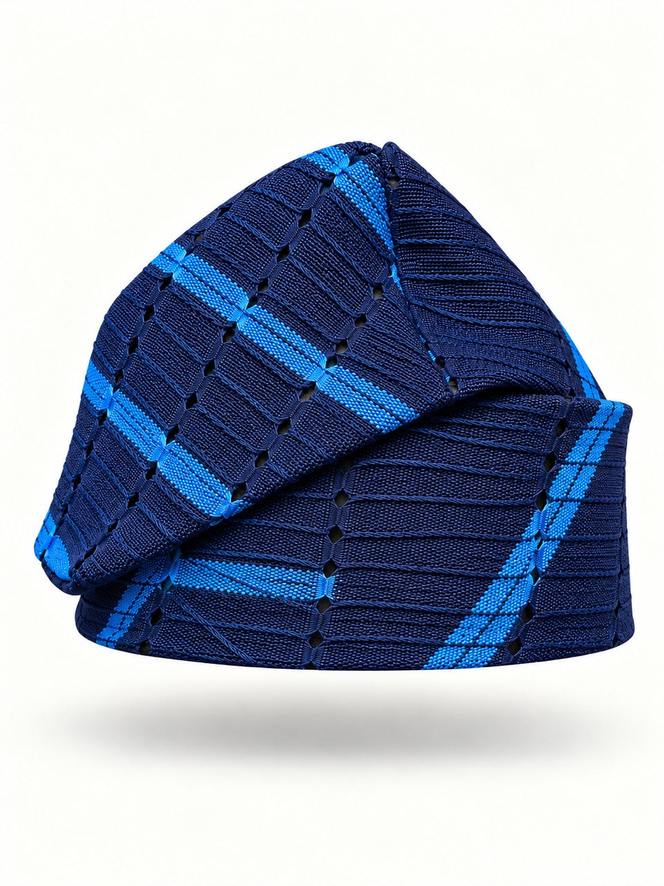 Blue Handmade Yoruba Fìlà Cap — NF-Blue 128