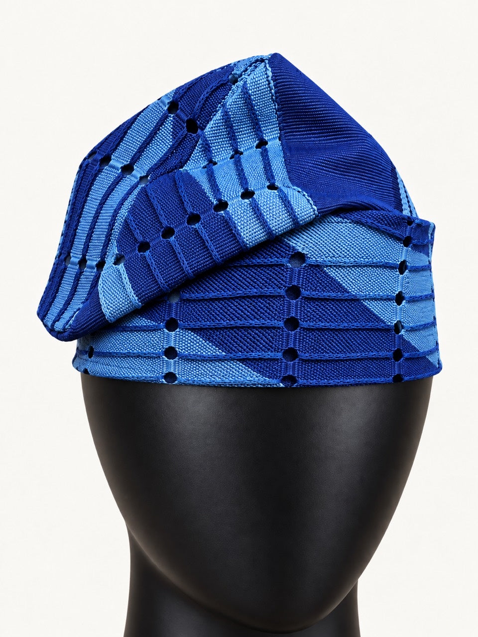 Blue Handmade Yoruba Fìlà Cap — NF-Blue 120