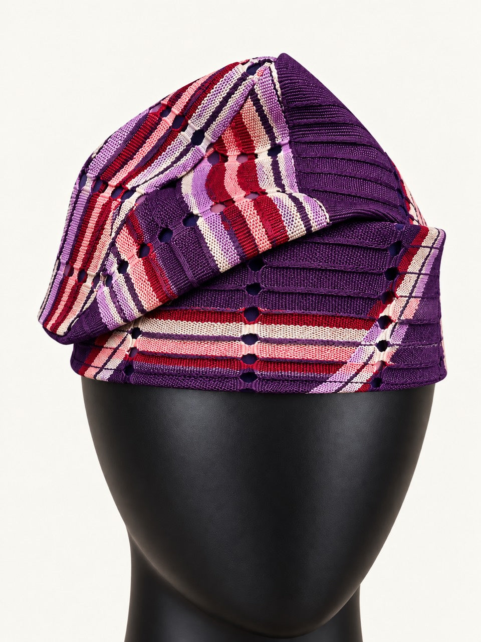 Purple Handmade Yoruba Fìlà Cap — NF-Purple 122