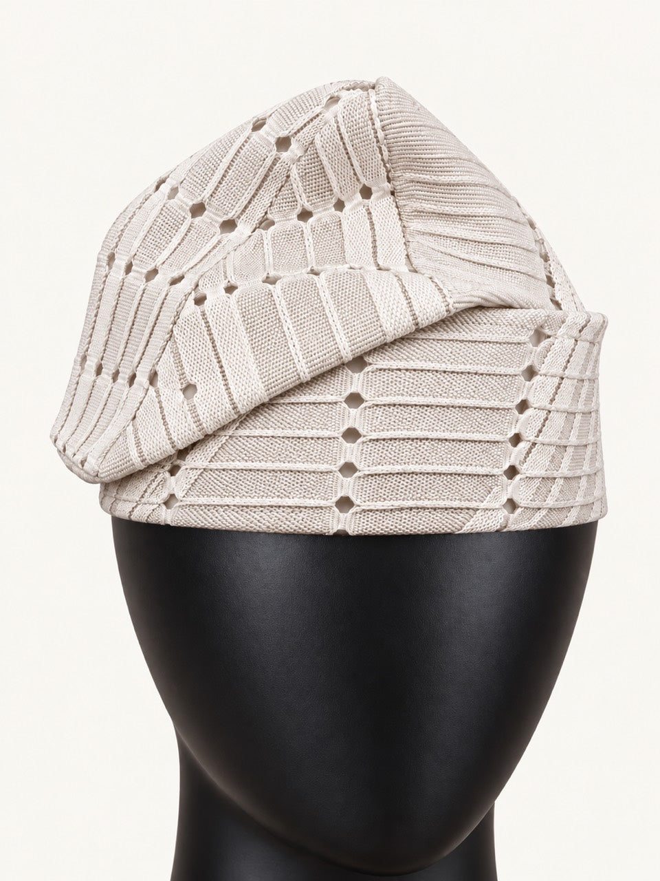 White Handmade Yoruba Fìlà Cap — NF-White 125