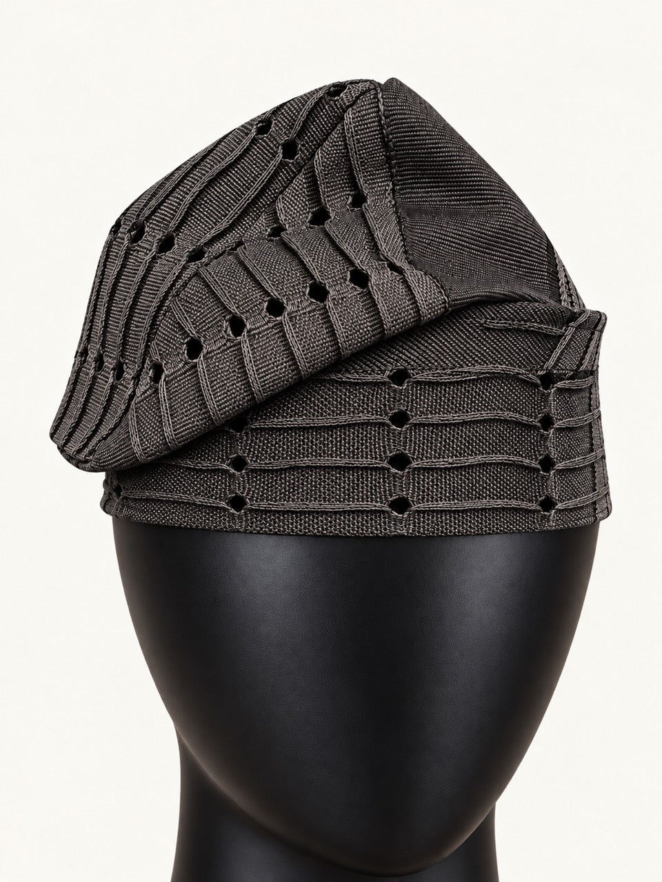 Black Handmade Yoruba Fìlà Cap — NF-Black 121